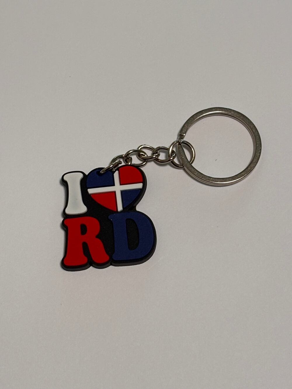 Republica Dominicana Keychain Souvenir Red White Blue Dominican Republic